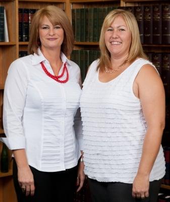 Left - Marianne Lawrence (Office Administrator) | Right - Cindy Lewis (Receptionist)