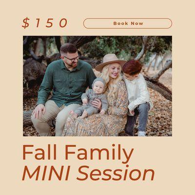 Fall Mini Session Now Available.