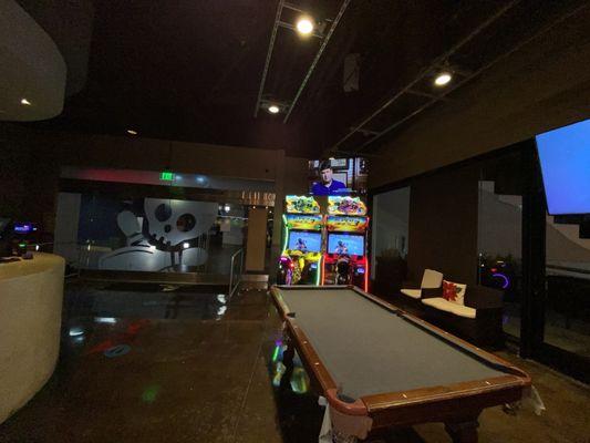 Pool table and Arcade games