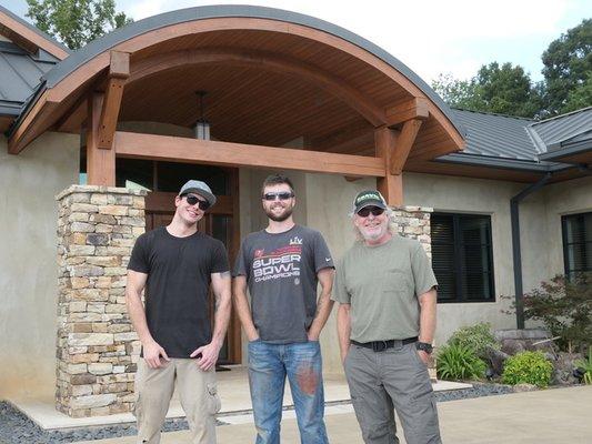 Three of our outstanding electricians, RJ, Cory, and Keith.