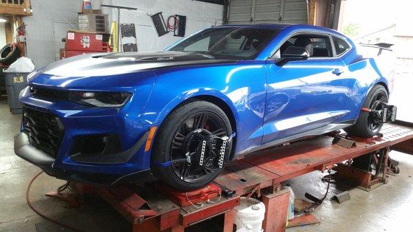 Performing A track alignment on a 
  2018 Camaro ZL1 1LE