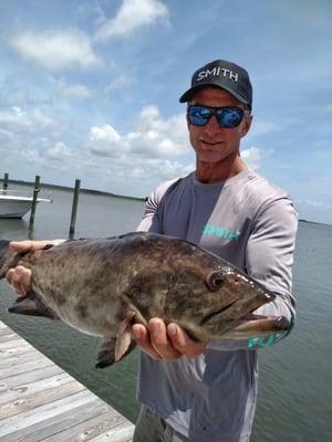 Captain Roy with a nice Grouper