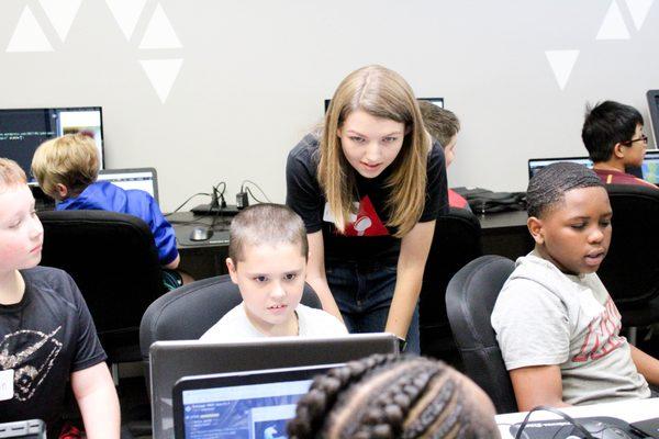 We host a summer camp for students called Week of Code. They learn the basics of programming and have an absolute BLAST.