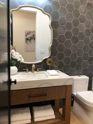 Charcoal Hexagon Wall Tile