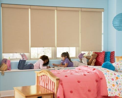 Child safe cordless roller shades by Hunter Douglas