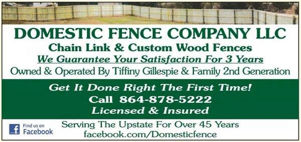 Domestic Fence Company