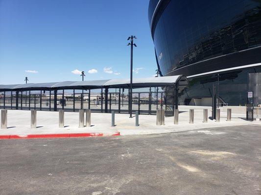 Las Vegas Raiders Allegiant Stadium. Shade columns/frame