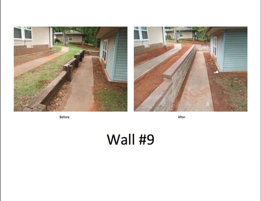 Government Housing Job. Before and after pic wall #9.