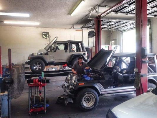 Jeep day at Bayside Auto Works!