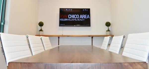 Our conference rooms make it easy to view your future home on a large HDTV. Relax and have some chilled water, or hot coffee of your choice.