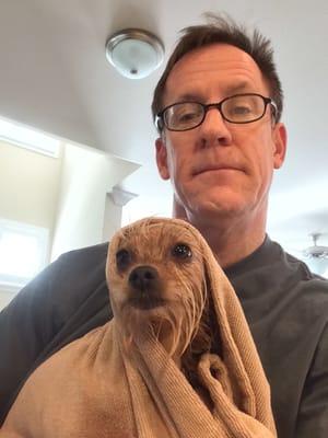 Rudy-wan Kenobi.  Baths are from the Dark Side.