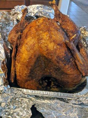 Deep Fried Turkey. Serves 8-10 ppl