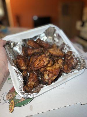 Plain wings, extra crispy