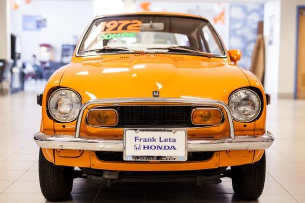 We think this will always be the coolest car in our showroom :) Fun Fact: This was Frank's daughter's very first car!