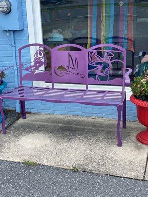 Cute outside bench