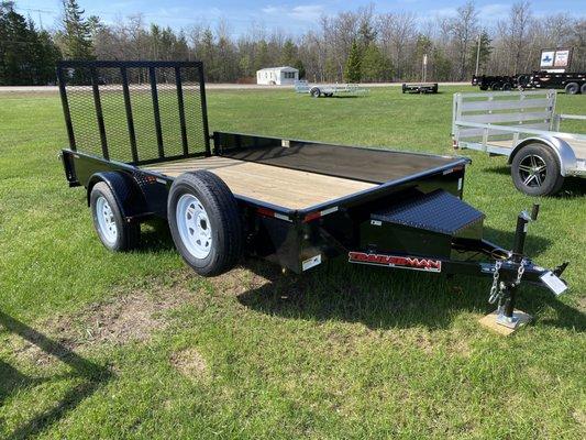 Trailers of all sizes. Check out our website for current inventory.