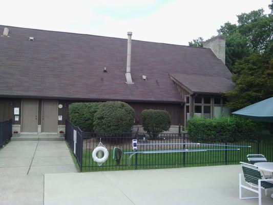 Clubhouse from pool