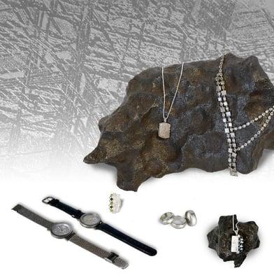 Meteorite watches and jewelry for men and women.