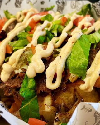 Philly Cheesesteak Sidewinder Fries