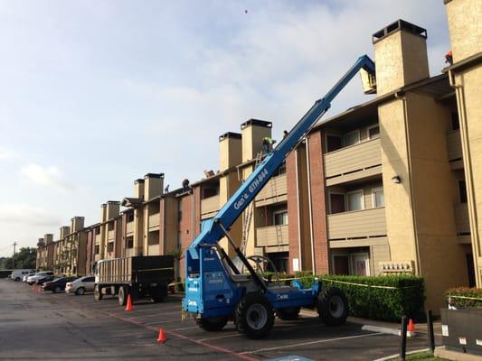 Apartment re-roof