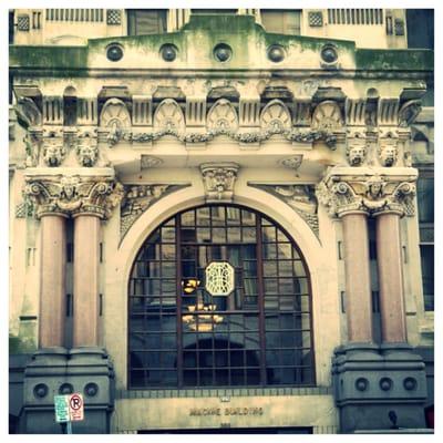 The Grand Foyer of the Mackie Building is watched over by many Gargoyles!