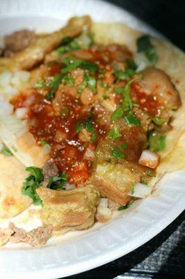 Chicharron Chile Verde Taco ($1.99)