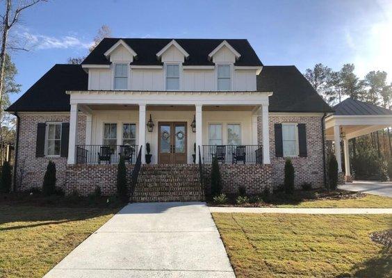 A finished Lacher Construction home in Augusta, on Black Rail Lane. Contact us to begin designing your custom home in Augusta!