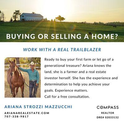 Ariana is available for buyers and sellers. She helps her clients create strategies for buying and/or selling their properties