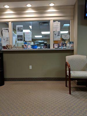 Front desk with friendly staff