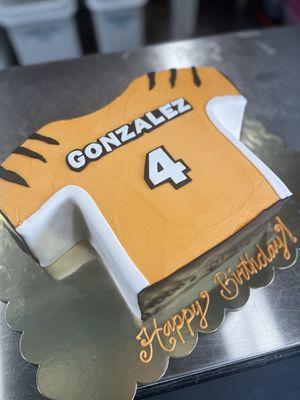 Jersey cake for any sport