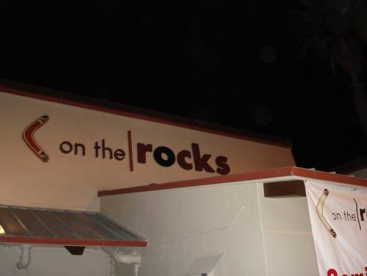 On The Rocks Exterior Lettering