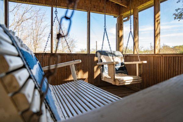 Swinging around at the Farm House