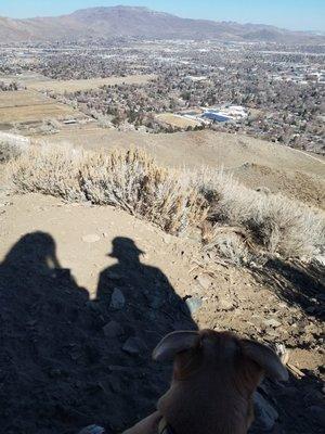 Made it to the top of C Hill looking over beautiful Carson City 02/17/20