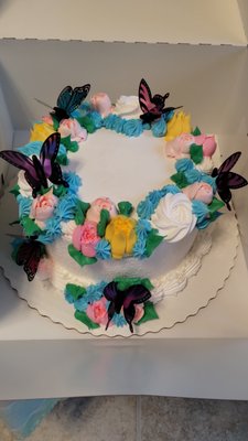 Fluttering Butterfly Cake