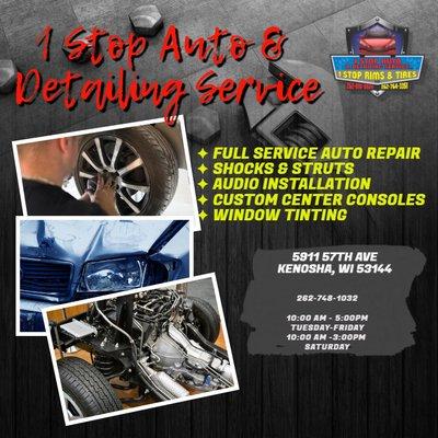 We are a ! stop auto repair service.