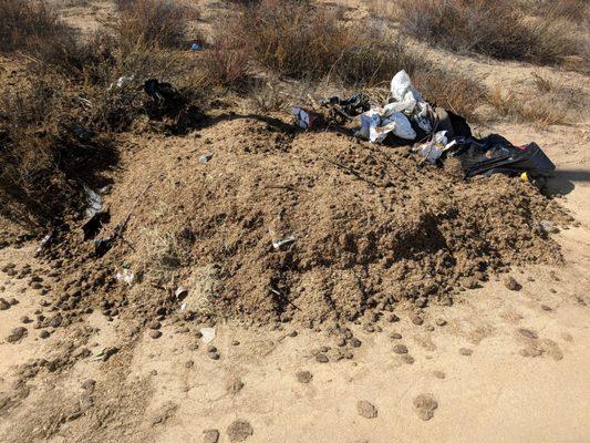 Waste Management illegally dumping in the rural roads in Hemet