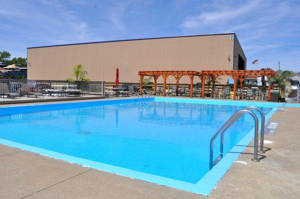 Newly renovated swimming pool.