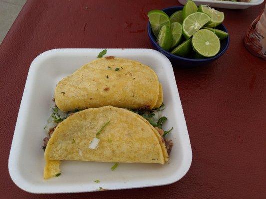 Appreciated the limes that came with the tacos