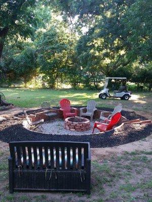 Firepit for groups or chillin' at Justin's Lighthouse