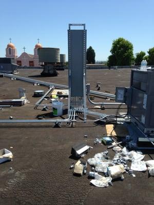 Rooftop distribution panel