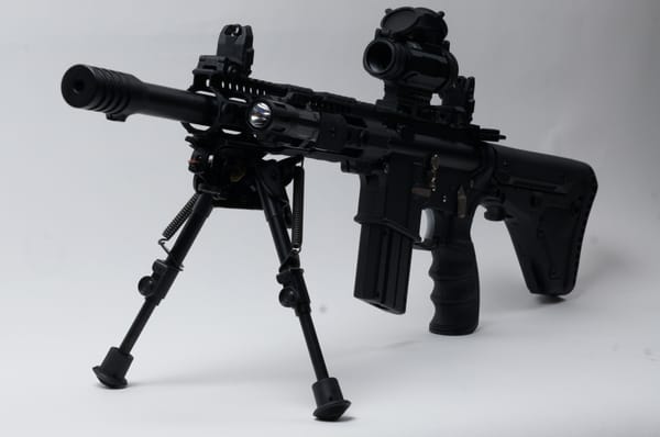 Tac Attack .22 - 16" BULL Barrel with Brake, Vortex Spitfire Prism Optic, InForce WML Light, Harris BiPod, MagPul MBUS & MORE!