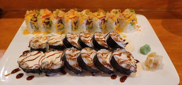 Wendover Roll and Shrimp Tempura Rolls