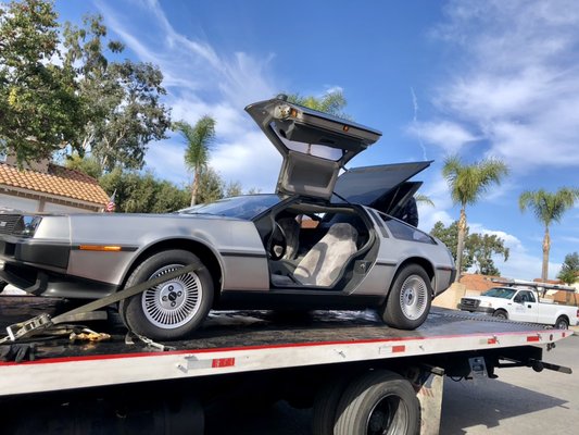 Happy Monday *$45 Towing Promo*#BackToTheFuture #DeLorean