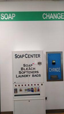 Change and Soap machine