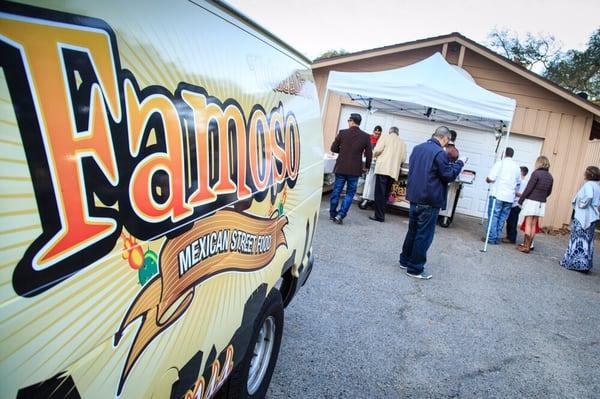 Taco Cart Catering for a wedding