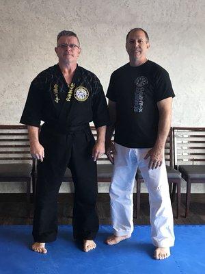 Piotr Ciećwierz, kyoshi and Karl Wagner, kyoshi in recent seminar.