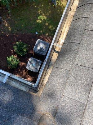 Another Gutter Cleaned in Huntersville, NC!