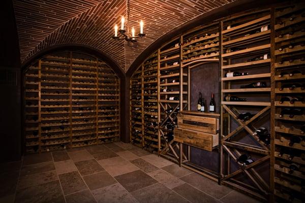 Recycled Wine Barrel Cellar