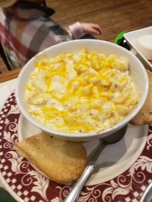 Huge bowl of mac and cheese