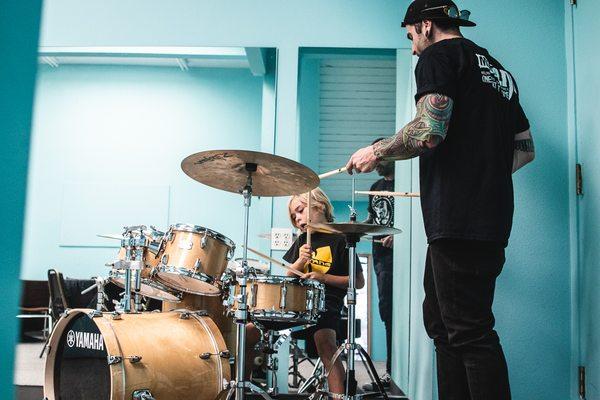 LTBRS Drum Instructor, Austin, doing what he does best!